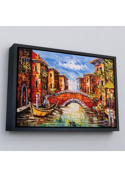 Çerçeveli Venedik Italya Yağlı Boya Görünümlü TABLO-1201 modelleri