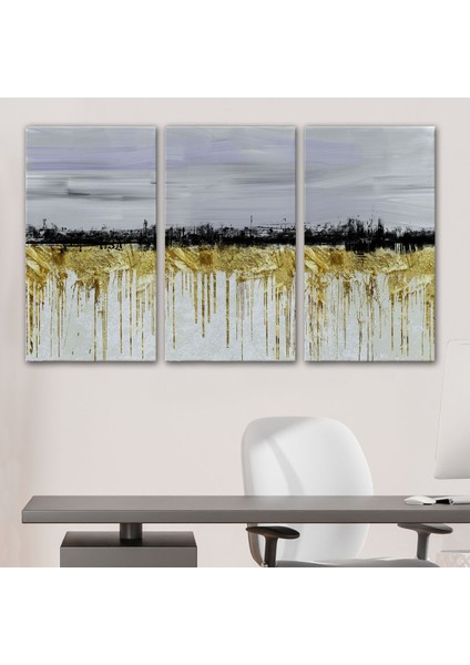 Gold Siyah ve Mavinin Müthiş Uyumu Modern Kanvas TABLO-5051 modelleri