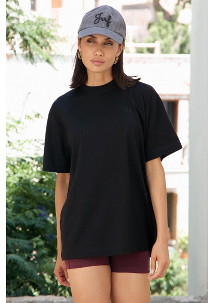 Aura Oversize T-Shirt Siyah