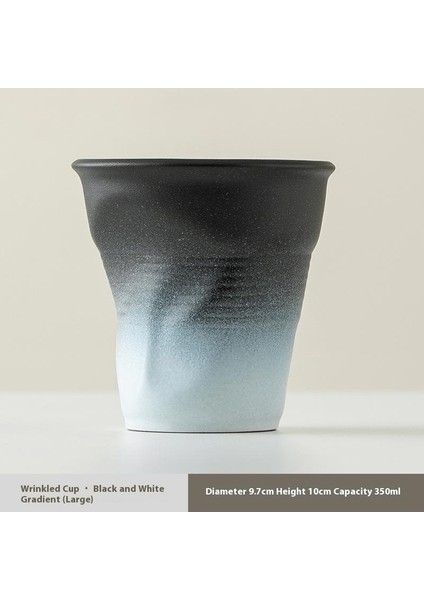 Vintage Kahve Kurı El Yapımı Pileli Kur El Tutam Kur Kahve Kurı Seramik Kağıt Kur Yaratıcı (Yurt Dışından)