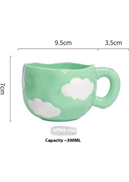 El Tutam Kahve Fincanı Sevimli Kız Kalp Seramik Fincan Ev El Boyaması Yüksek Değerli Ikindi Çayı Fincanı Su Dağı Yaratıcı Daklar (Yurt Dışından)