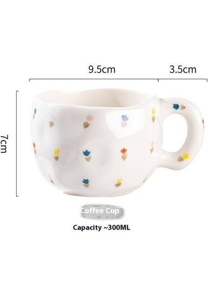 El Tutam Kahve Fincanı Sevimli Kız Kalp Seramik Fincan Ev El Boyaması Yüksek Değerli Ikindi Çayı Fincanı Su Dağı Yaratıcı Daklar (Yurt Dışından)