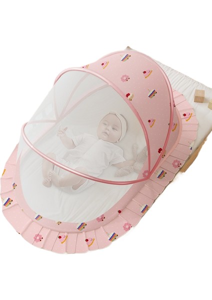 Bebek Katlanabilir Cibinlik Örtüsü Bebek Tam Örtü Tipi 0-5 Yaş Için Uygun Büyük 125 * 60 * 65 (Yurt Dışından)