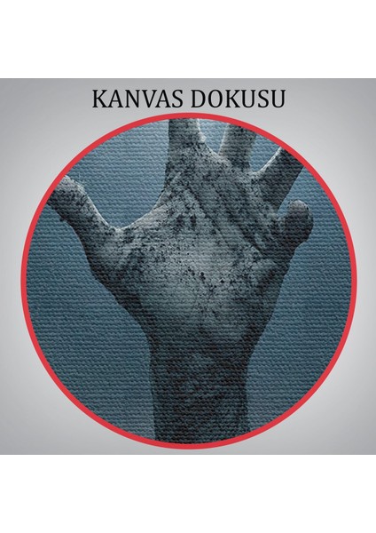 Cadılar Bayramı Mezarlık Diriliş El Duvar TABLOSU-5192 (Tek PARÇA)-5192