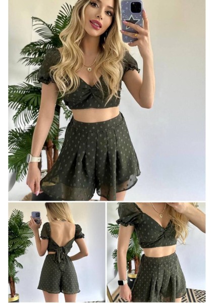 New Statıon Mini Şortlu Etek Büstiyer Takım modelleri
