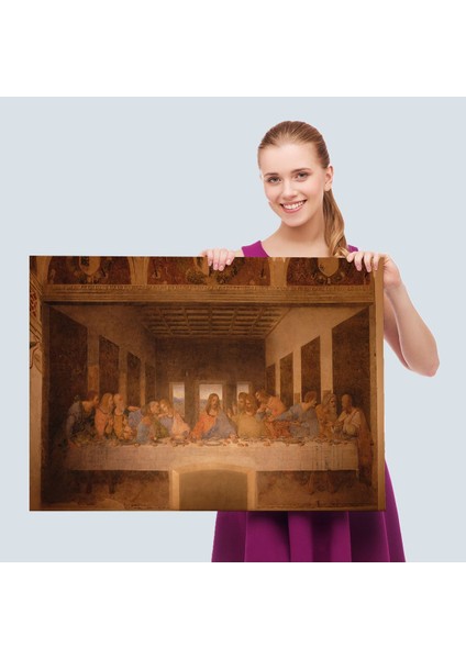 Da Vinci'nin Son Akşam Yemeği Kanvas TABLO-5188 fırsatları