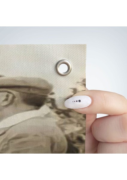 Atatürk ve Celal Bayar Kılıç Ali ile Muhafız Alayında Denetlemede Bulunurken Duvar Örtüsü 6259 fırsatları