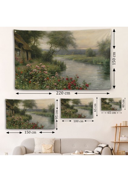 Louis Aston Knight, A River In Normandy Isimli Duvar ÖRTÜSÜ-7005 fırsatları