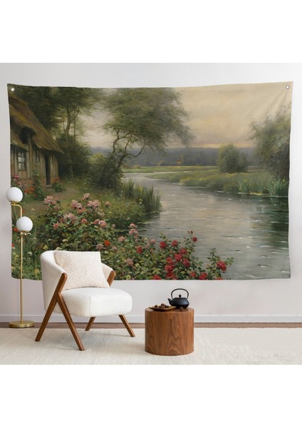 Louis Aston Knight, A River In Normandy Isimli Duvar ÖRTÜSÜ-7005