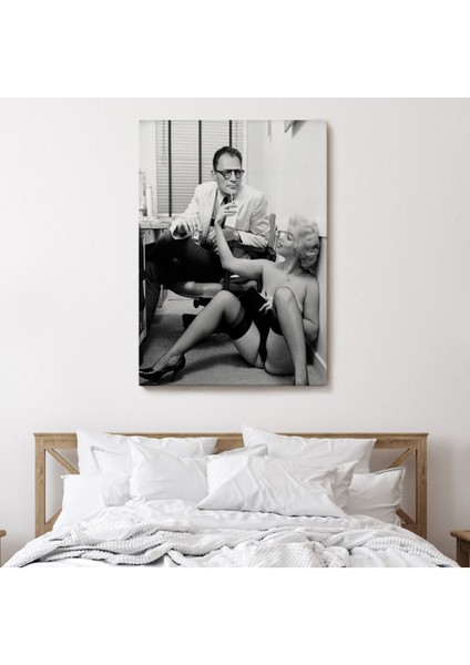 Marilyn Monroe ile Arthur Miller Duvar TABLOSU-6063