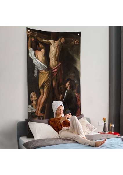 Caravaggio - Aziz Andrew'un Çarmıha Gerilmesi Duvar Örtüsü - The Crucifixion Of Saint ANDREW-7424 fiyatları