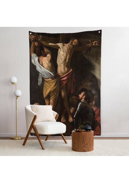 Caravaggio - Aziz Andrew'un Çarmıha Gerilmesi Duvar Örtüsü - The Crucifixion Of Saint ANDREW-7424