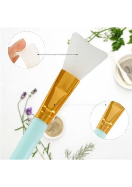 2li Silikon Temizlemesi Kolay Kullanılabilen Yüz Cilt Bakımı Maske ve Krem Spatulası fırsatları