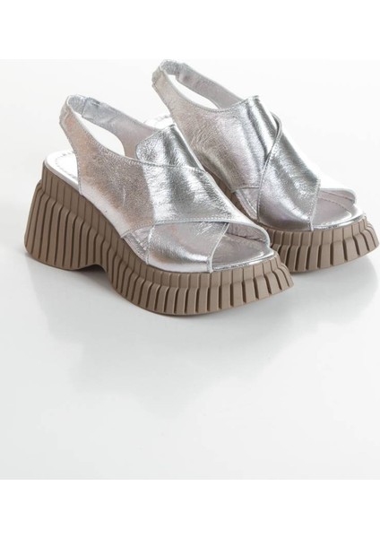 Kadın Hakiki Deri Dolgu Topuklu Sandalet 6289 fırsatları
