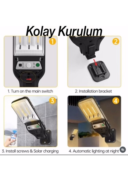 Hareket Sensörlü Kumandalı Duvar Lambası Aplik Plastik Sokak Bahçe Iç Dış Aydınlatma Armatürü IP54 indirimleri
