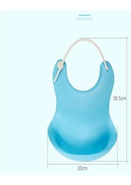 Çocuk Bebek Mama Önlüğü Dökülme Engelleyici Bükülebilir Mavi indirimleri
