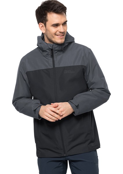 Taubenberg 3in1 Erkek Gri Outdoor Ceketi