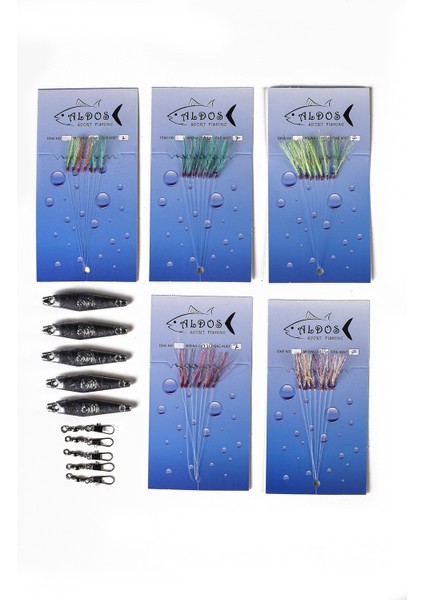 Çapari Istavrit, Kurşunlu Fırdöndülü Çapari Set 5'li Paket