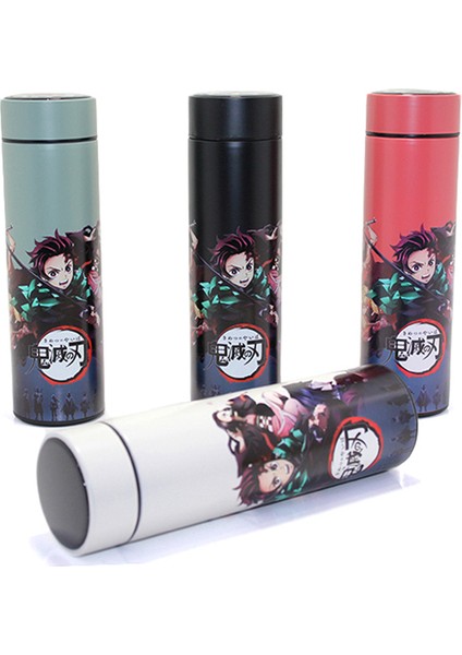 Anime Baskılı Dijital Göstergeli Termos 500 ml Model 4