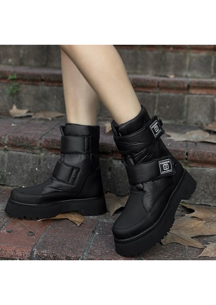 Bernishoes Miah Siyah Cilt Kar Botu fırsatları