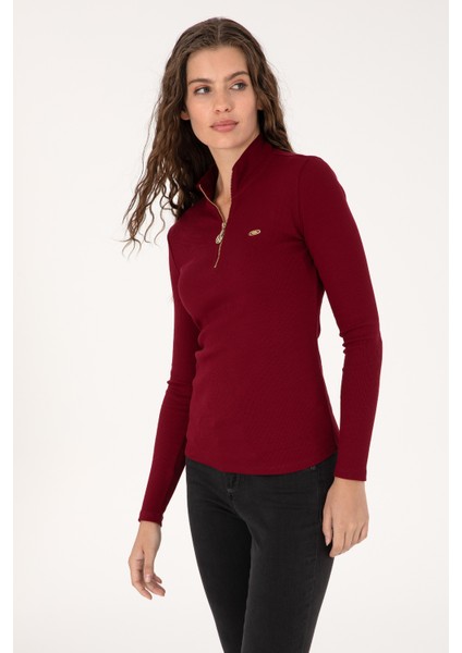 Kadın Bordo Sweatshirt 50313564-VR014 modelleri