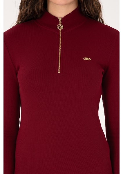 Kadın Bordo Sweatshirt 50313564-VR014