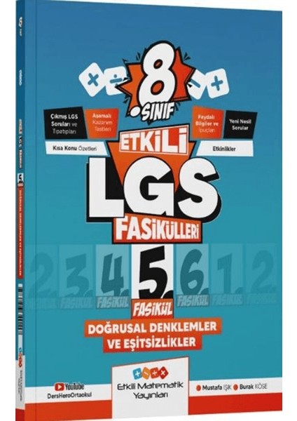 8. Sınıf Etkili Lgs Fasikül Doğrusal Denklemler ve Eşitsizlikler 5