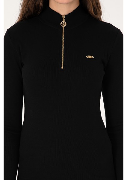 Kadın Siyah Sweatshirt 50313564-VR046