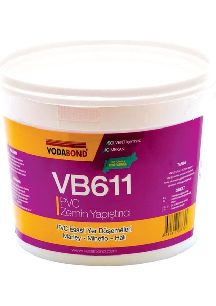 VB611 Pvc Esaslı Yer Döşeme Zemin Yapıştırıcı 3 Kg.