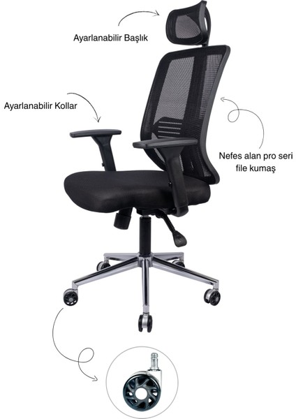 PRO Çalışma Sandalyesi | Bilgisayar ve Ofis Koltuğu | Yönetici Koltuğu | Ofis Sandalyesi modelleri