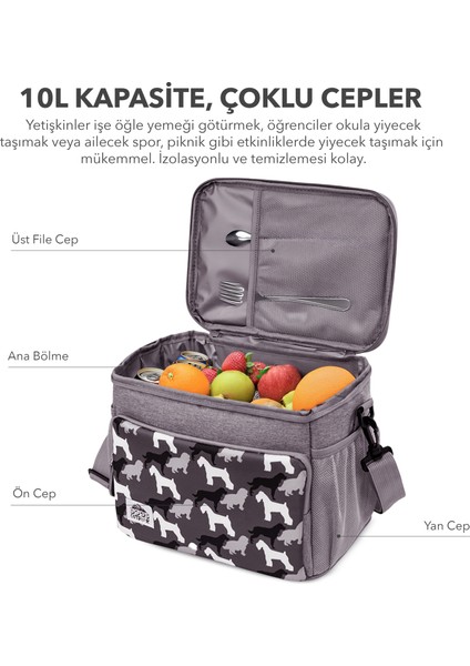 Dogs Isı Yalıtımlı Çanta Gri