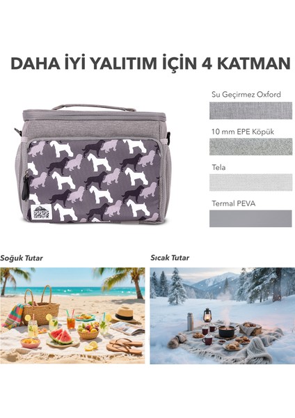 Dogs Isı Yalıtımlı Çanta Gri