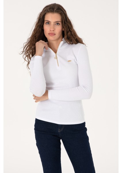 Kadın Beyaz Sweatshirt 50313564-VR013 modelleri