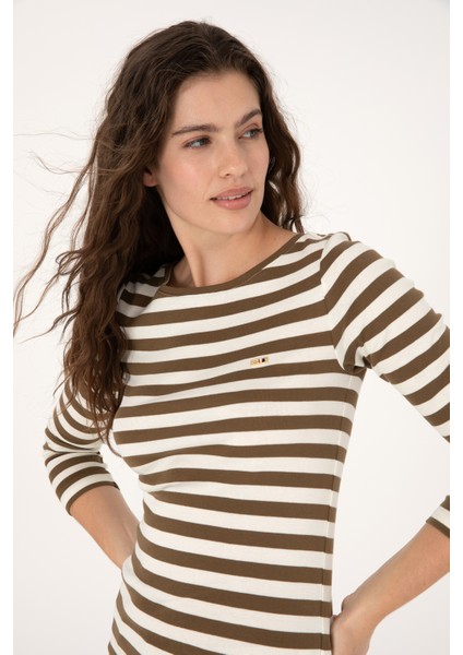 Kadın Haki Sweatshirt 50314203-VR027 fiyatları