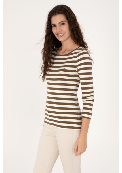 Kadın Haki Sweatshirt 50314203-VR027 modelleri