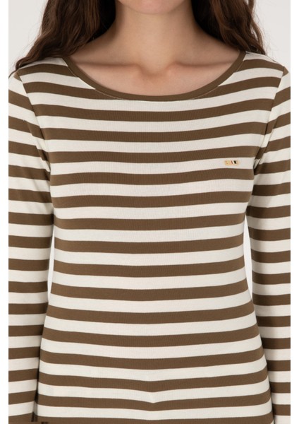 Kadın Haki Sweatshirt 50314203-VR027