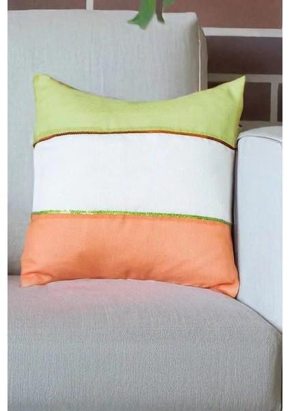 El Yapımı Pullu Detaylı 2'li Kırlent Kılıfı Seti modelleri