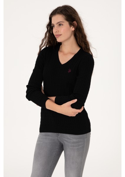 Kadın Siyah Kazak /triko 50313625-VR046 modelleri