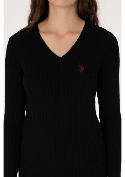 Kadın Siyah Kazak /triko 50313625-VR046