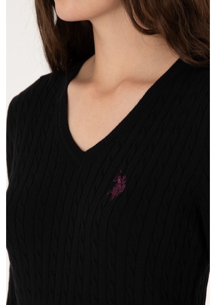 Kadın Siyah Kazak /triko 50313625-VR046