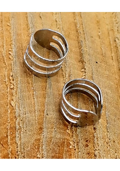 Çelik Figürlü Unisex Küpe