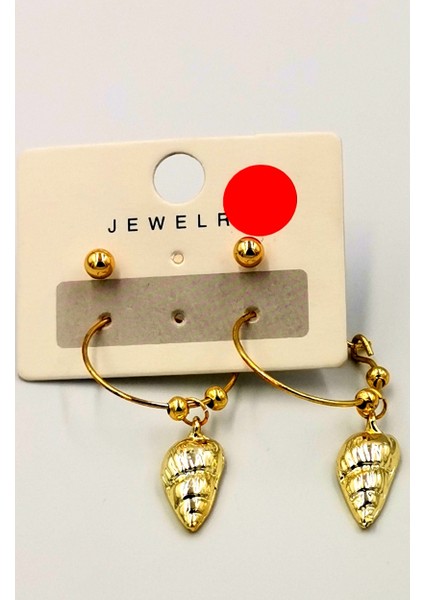 Renkli Kararmaz Papatya Figürlü Lüks Küpe