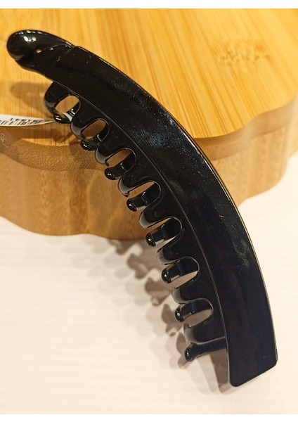 Sert Plastik 8 cm Lüks Siyah Mandal Toka