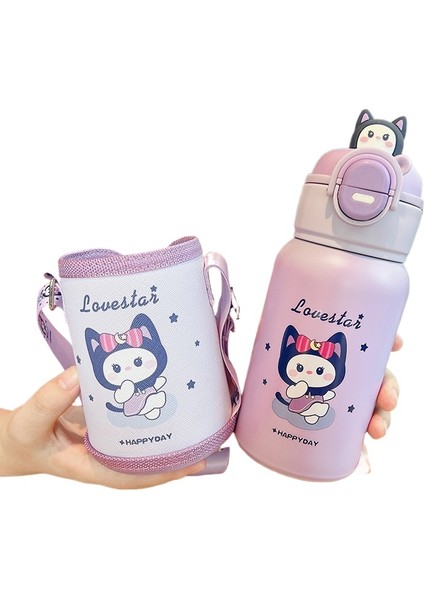 Öğrenci Termos Su Bardağı Çocuk Termos Su Isıtıcısı Açık Taşınabilir Su Isıtıcısı (Yurt Dışından)