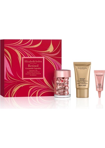 Retinol Ceramide 30 Kapsül + 15ML Gece Kremi + 5ml Göz Kremi Cilt Bakım Seti