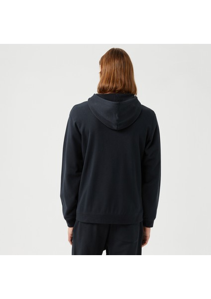 Go-To Embroidered Star Chevron Unisex Siyah Günlük Sweatshirt.001