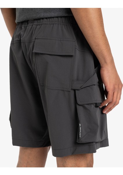 Run Ashore Erkek Siyah Günlük Bermuda Şort.kta0