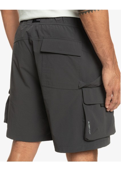 Run Ashore Erkek Siyah Günlük Bermuda Şort.kta0