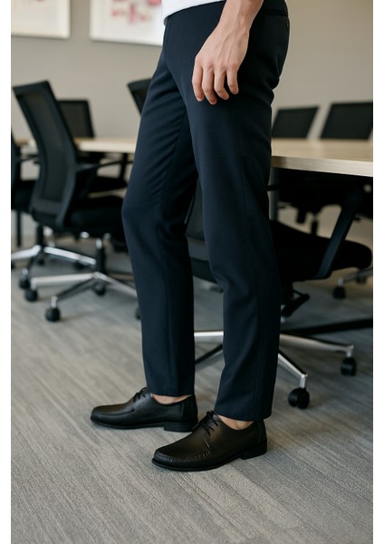 GR0333 Hakiki Vidala Deri Ortopedik Poli Taban Küçük Numara 38 Numara Erkek Günlük Ayakkabı