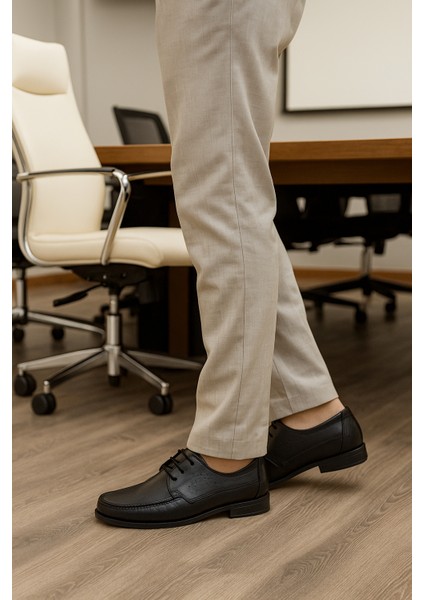 GR0333 Hakiki Vidala Deri Ortopedik Poli Taban Küçük Numara 38 Numara Erkek Günlük Ayakkabı